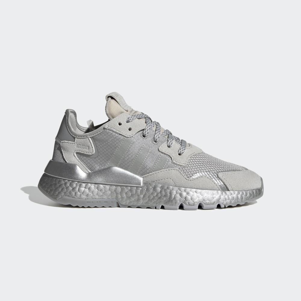 Adidas Women's NITE JOGGER W Originals Shoes Grey/Silver Metal Ireland FW5466